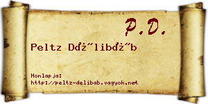 Peltz Délibáb névjegykártya